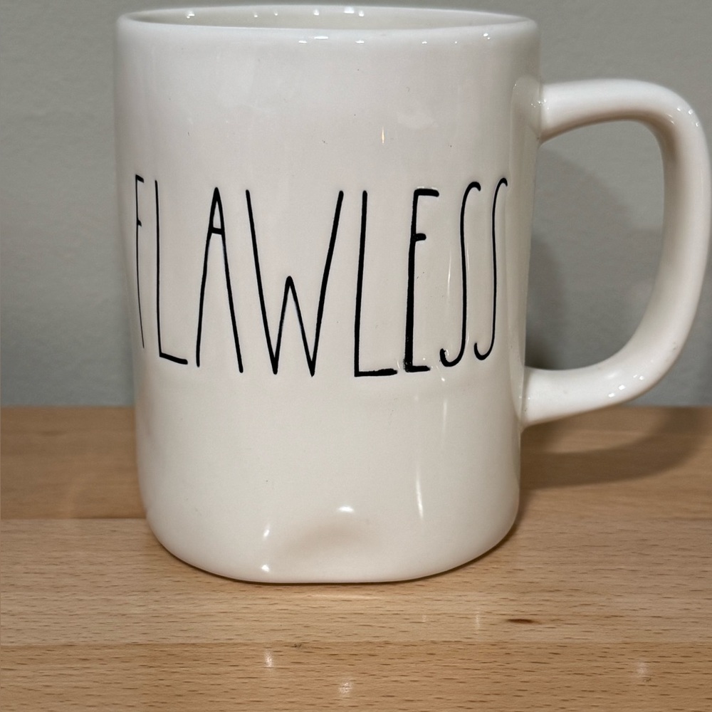 Rae Dunn White 'Flawless' Mug